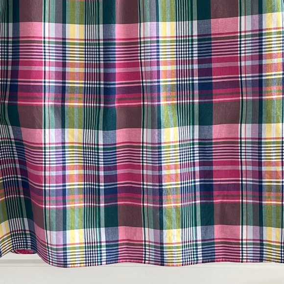 Talbots Madras Classic Cotton Shirt Plaid Button Up Shirt Timeless Style Size XL - Picture 9 of 14